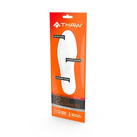 Thaw Air-Activated Disposable Insole Foot Warmers, Pair THA-FOT-0003